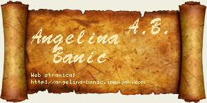 Angelina Banić vizit kartica